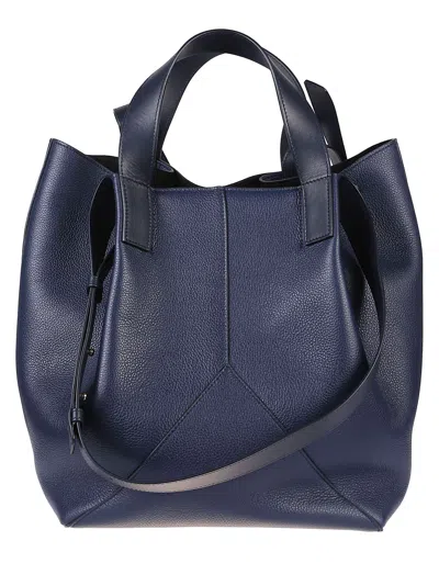Shop Victoria Beckham Medium Jumbo Shopping Bag In Midnight Blue