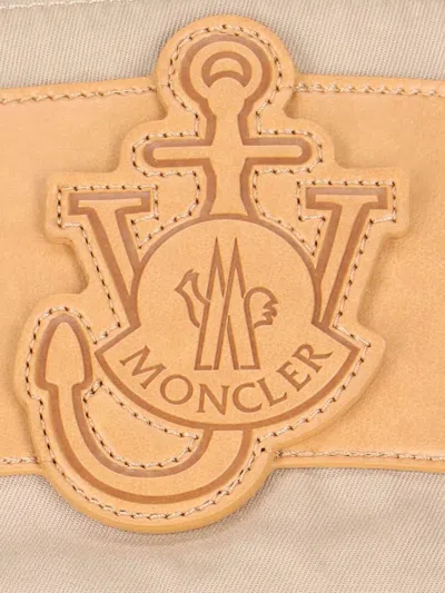 Shop Moncler X Jw Anderson Floral Detailed Shorts In Beige