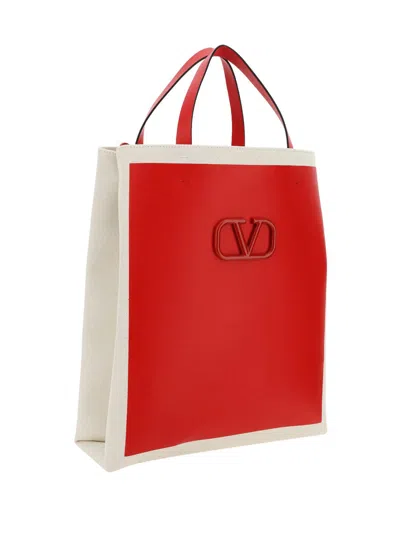 Shop Valentino Vlogo Handbag In Red