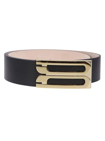 Shop Victoria Beckham Jumbo Frame Belt In Black