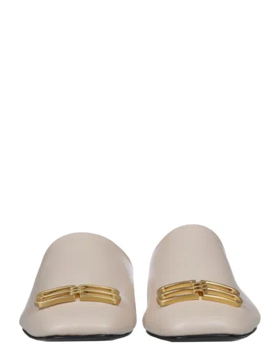 Shop Balenciaga Beige Flat Sandals