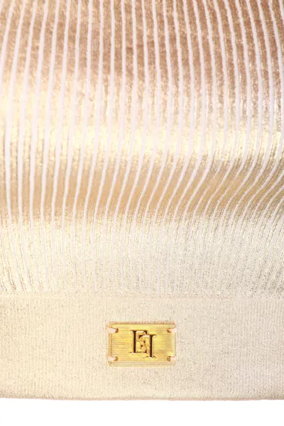 Shop Elisabetta Franchi Top Golden In Oro