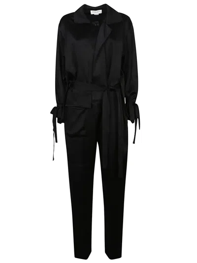 Shop Victoria Beckham Utilitiy Jumpsuit In Black