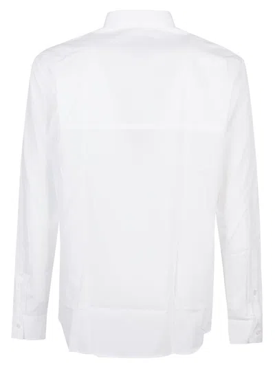Shop Versace Jeans Couture Patch Logo Basic Shirt In White