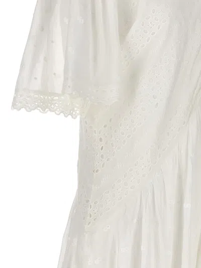 Shop Isabel Marant Slayae Dress In White