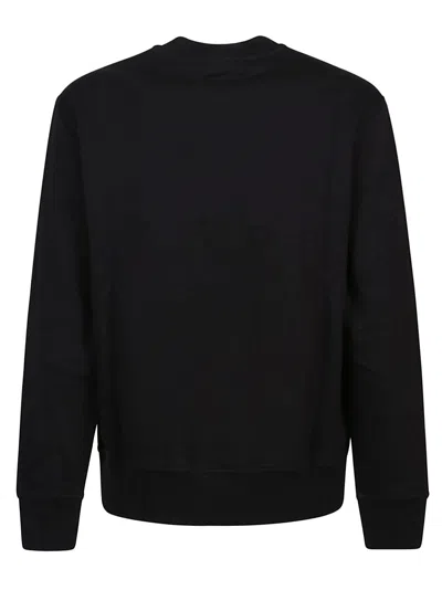 Shop Versace Jeans Couture Magazine Logo Sweatshirt In Black