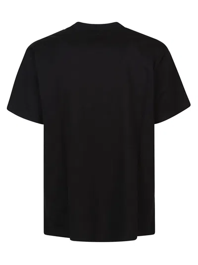 Shop Versace Jeans Couture Magazine Logo T-shirt In Black