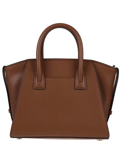 Shop Michael Kors Small Avril Satchel Bag In Luggage