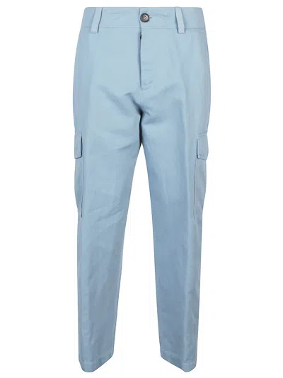 Shop Pt01 Gio Cargo Pant In Azzurro