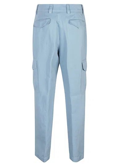 Shop Pt01 Gio Cargo Pant In Azzurro