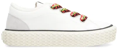 Shop Lanvin Curbies Canvas Sneakers In White