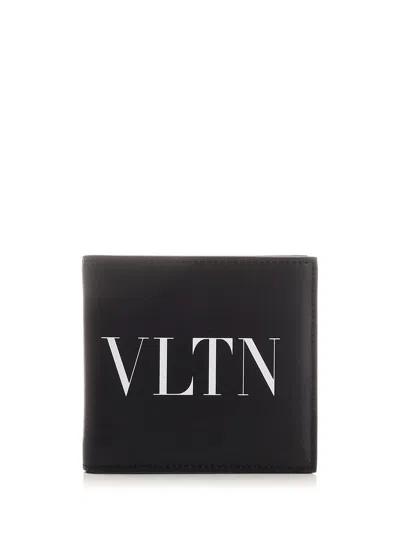 Shop Valentino Black Vltn Wallet