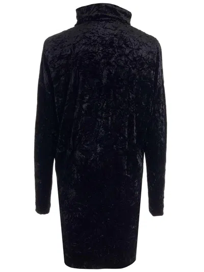 Shop Saint Laurent High Neck Long-sleeved Top In Black