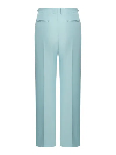 Shop Tom Ford Compact Hopsack Wool Blend Tailored Pants In Light Turquoise