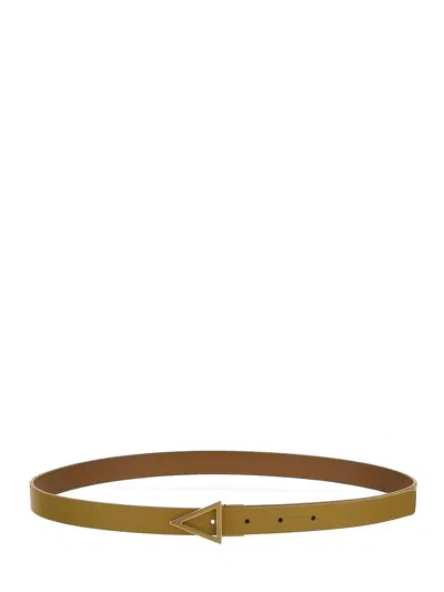 Shop Bottega Veneta Butterscotch Belt In White