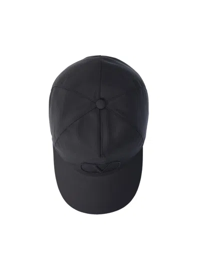 Shop Valentino Logo Embroidered Baseball Cap In Black