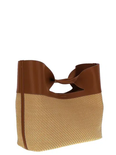 Alexander Mcqueen Bow Bag In Beige