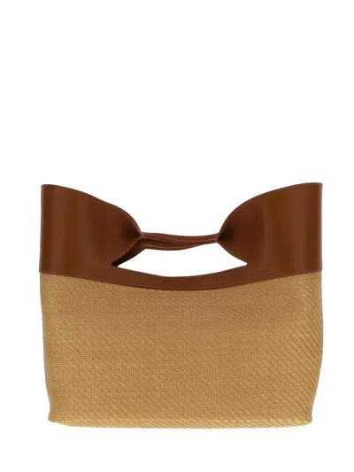 Alexander Mcqueen Bow Bag In Beige