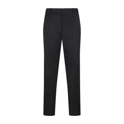 Shop Alexander Mcqueen Straight-leg Tailored Pants In Black