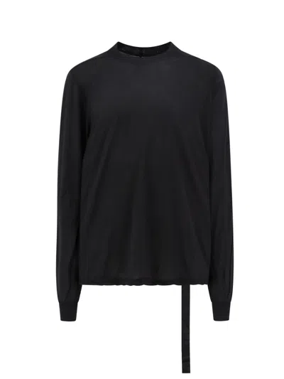 Shop Drkshdw Round Neck Plain Ribbed Sweatshirt In Black
