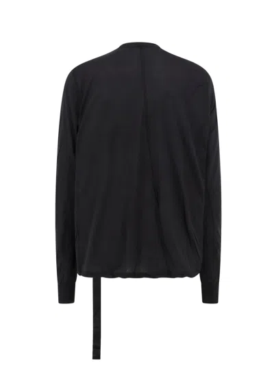 Shop Drkshdw Round Neck Plain Ribbed Sweatshirt In Black