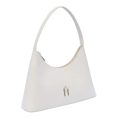 Shop Furla Small  Diamante Bag In Marshmallow