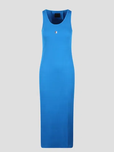 Shop Givenchy Knit Tank Dress In Blue