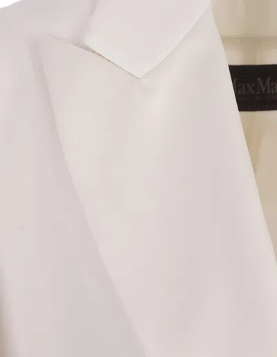 Shop Max Mara White Curacao Jacket In Bianco