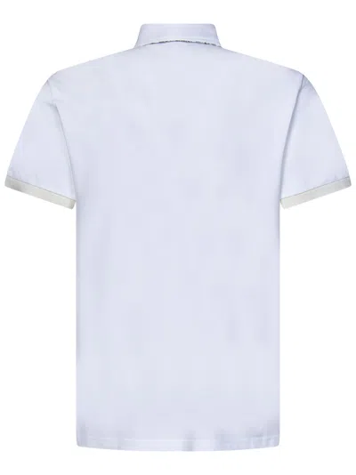 Shop Etro Polo Shirt In Bianco Ottico