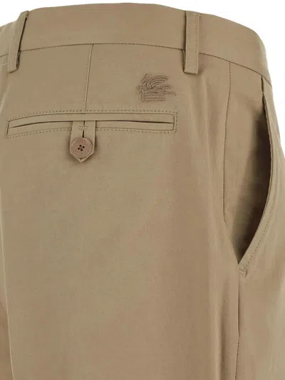 Shop Etro Chino Trouser In Beige 9