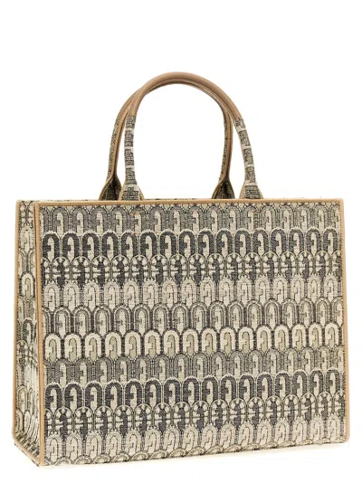 Shop Furla Opportunity L Shopping Bag In Toni Color Gold