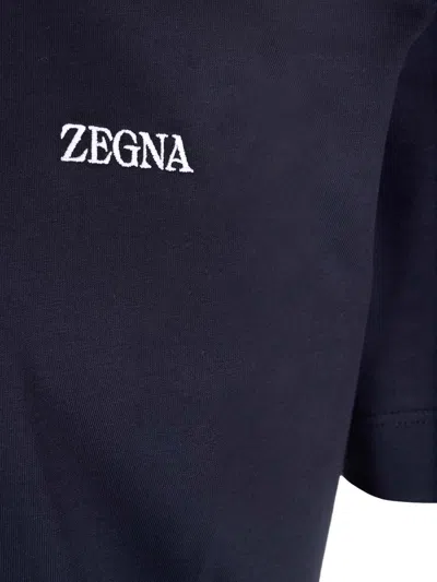 Shop Zegna T-shirt With Mini Logo