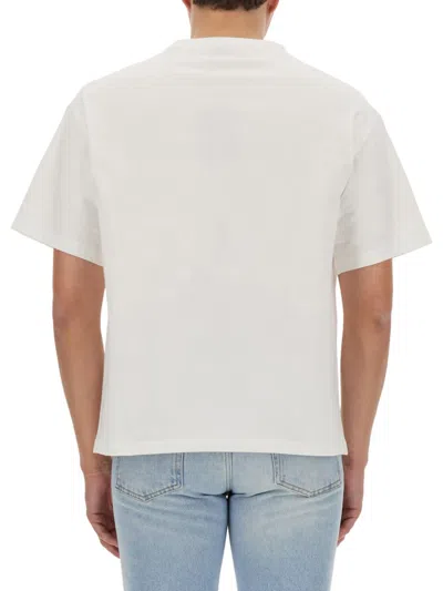 Shop Etro T-shirt With Logo In Bianco
