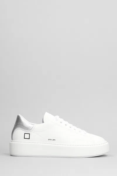 Shop Date Sfera Sneakers In White Leather D.a.t.e.