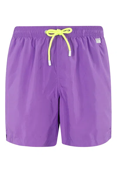 Shop Mc2 Saint Barth Ultralight Swim Short Pantone In Purple