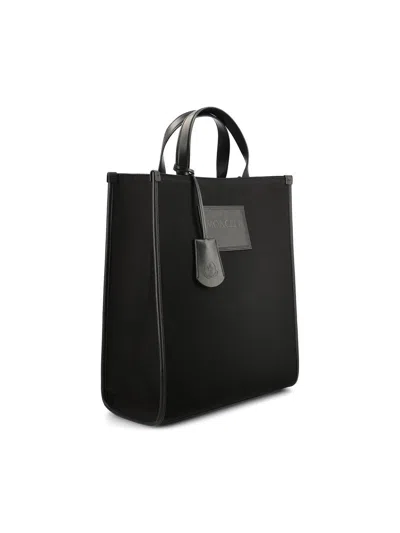 Shop Moncler Logo Patch Tote Bag