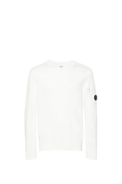 Shop C.p. Company Sweater In White