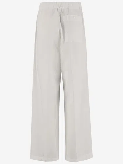 Shop Dries Van Noten Cotton Pants In White