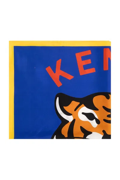 Shop Kenzo Logo Printed Scarf