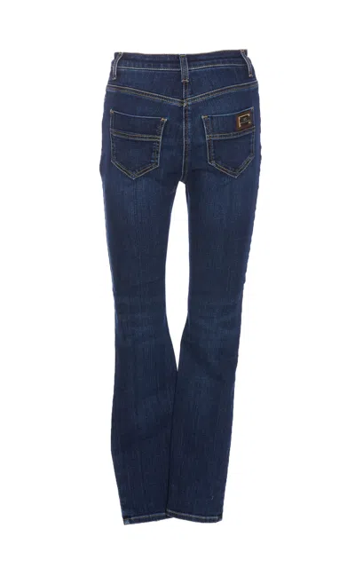 Shop Elisabetta Franchi Jeans  In Denim Blue