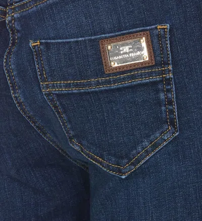 Shop Elisabetta Franchi Jeans  In Denim Blue