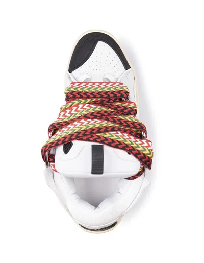 Shop Lanvin Curb Sneakers In White Leather