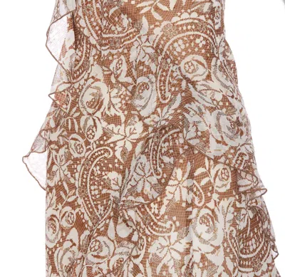 Shop Liu •jo Asymmetrical Dress Liu-jo In Brown
