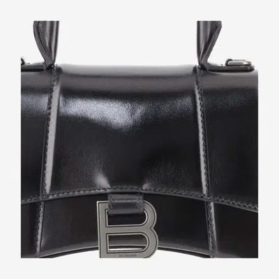 Shop Balenciaga Hourglass Xs Bag In Grey