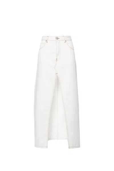 Shop Pinko Skirt In White