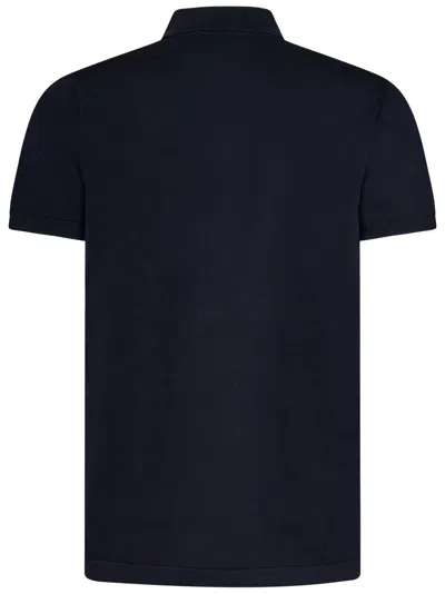 Shop Aspesi Polo Shirt In Navy
