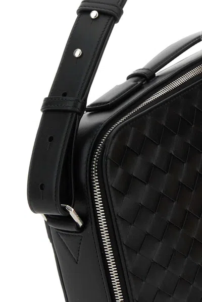 Shop Bottega Veneta Intrecciato Zipped Briefcase In Black