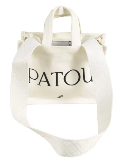Shop Patou Logo Print Tote In White
