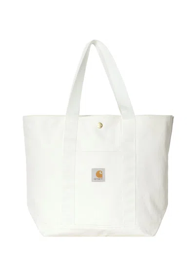 Shop Carhartt Canvas Tote In Wax Rinsed