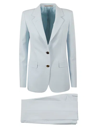 Shop Tagliatore Two-button Suit In Light Blue